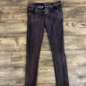 Social Collision Rude Fit Skinny Jeans with 3 buttons